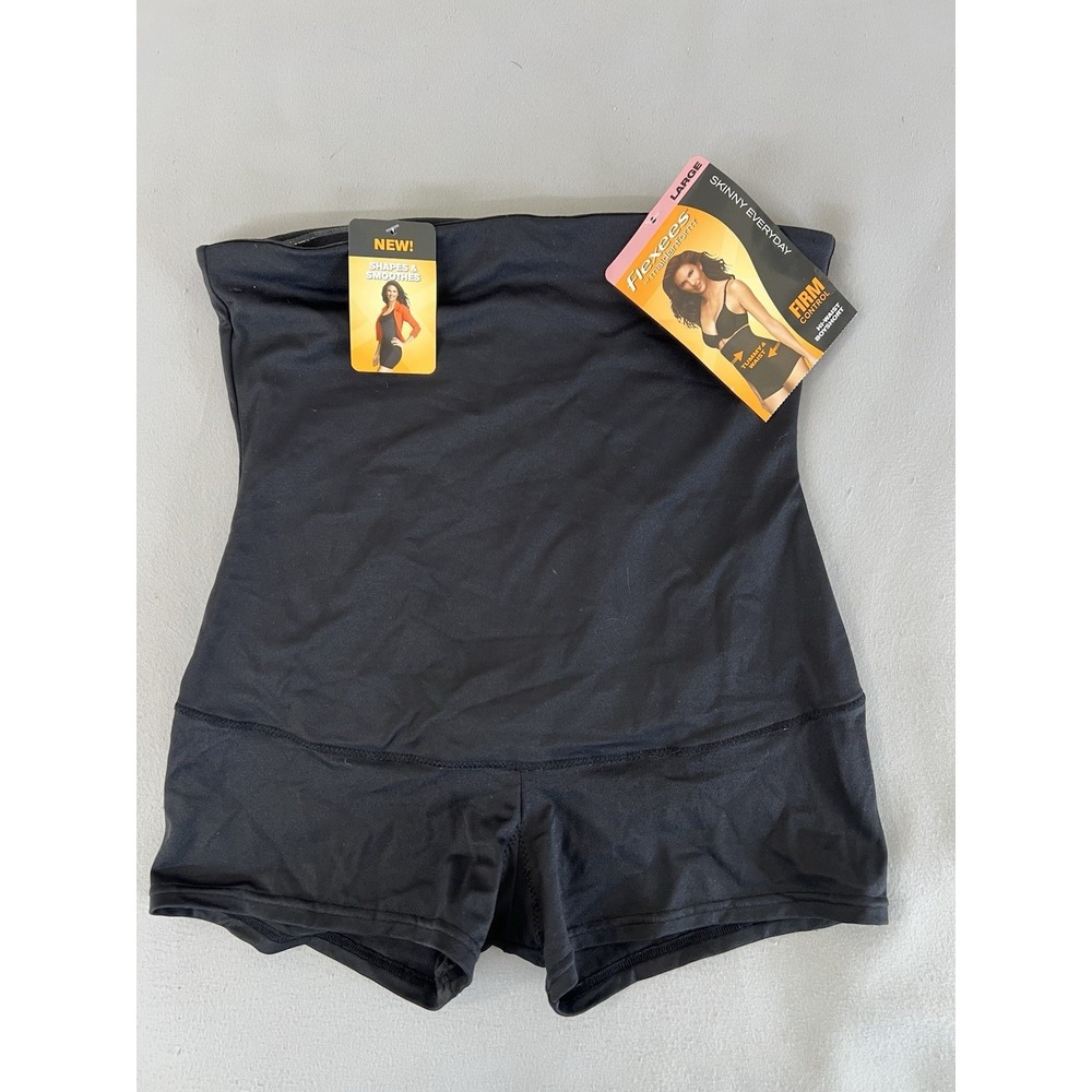 Flexees Women's Shaping Firm Control Tummy/Waist Hi-Waist Boyshort -Size Large